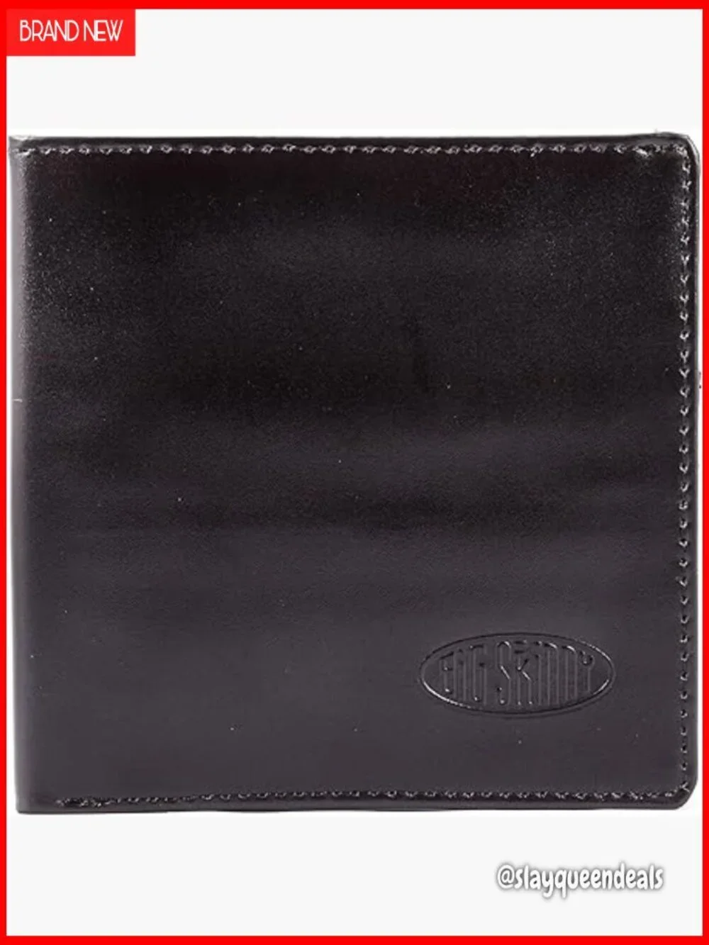 RFID Blocking Leather Bi-Fold Slim Wallet, Holds 25+ Cards, Travel Ready